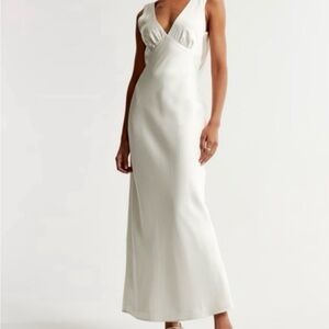 Abercrombie & Fitch Cream Maxi Dress